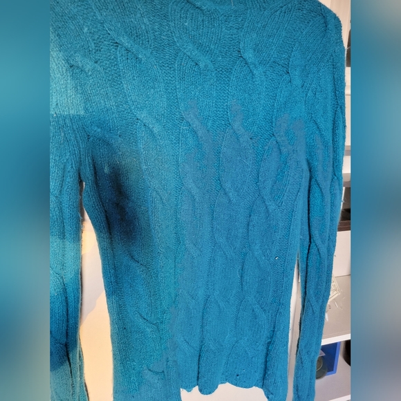 Lambswool & angora Eddie Bauer sweater - Picture 3 of 4